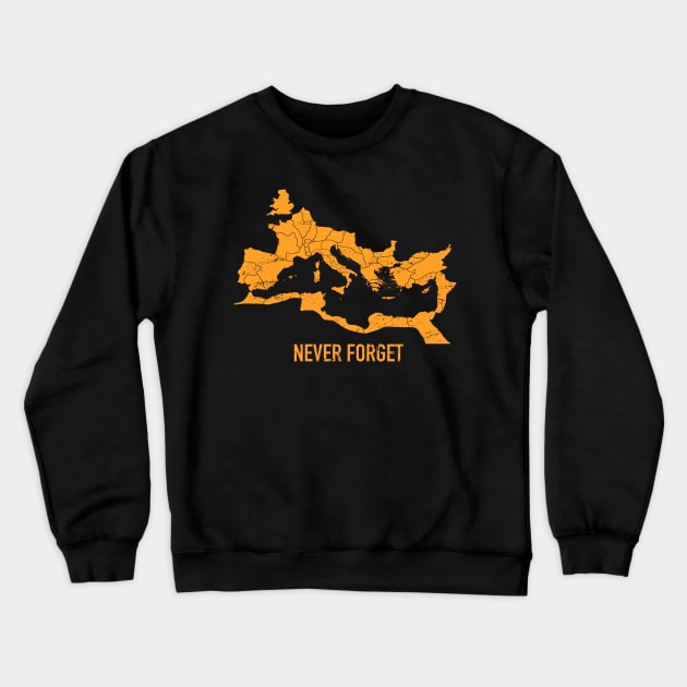 The Roman Empire Map Crewneck Sweatshirt by MeatMan